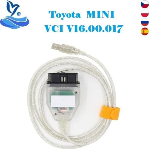 V15.00.028 For Toyota MINI VCI J2534 With FTDI FT232RL OBD OBD2 Car Diagnostic Tool Auto Scanner Cable TIS Techstream minivci