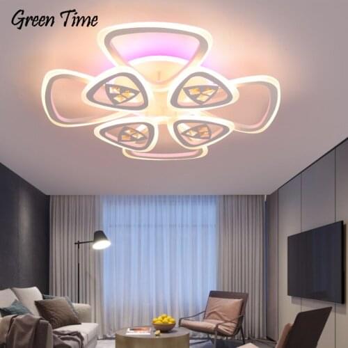 White Creative Led Chandelier For Living room Bedroom Dining room Study room Dimmable Home Led Chandelier Lighting Lamp Lustre