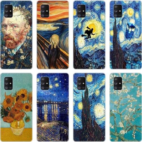 Van Gogh oil painting Soft Case for Samsung Galaxy A10 A21 A30 A50 A70 S A20E A40 A01 A11 A31 A41 A51 A71 A81 A91 Silicone Cover