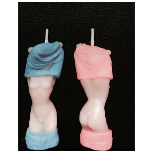 Silicone Mold Candle Birthday Candles Undress Girl Food Grade Valentines Day Gift Molds Molds Moulds PRZY 001 Aroma Stone