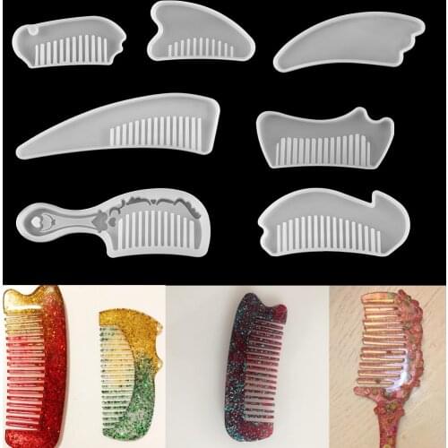 1Pcs Comb Resin Epoxy Molds Mixed Style Silicone UV Epoxy Resin Molds For DIY Jewelry Making Findings Supplies Accessories