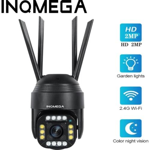INQMEGA WIFI PTZ Camera Video Surveillance Metal Sphere Day and Night Full-color ONVIF Docking 128 Preset Functions