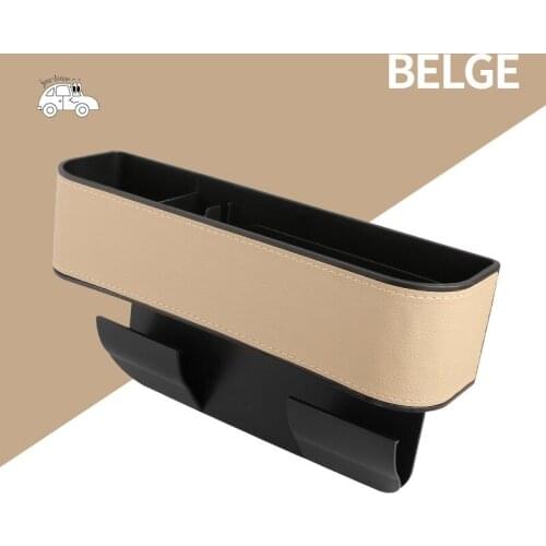 Leather Car Cup Holder Seat Organizer Holder Multifunctional Auto Seat Gap Storage Box Abs Seat Seam Pockets Trunk Organizer
