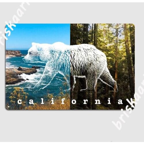 Beautiful California Metal Plaque Poster pub Garage create Club Party Painting Décor Tin sign Posters