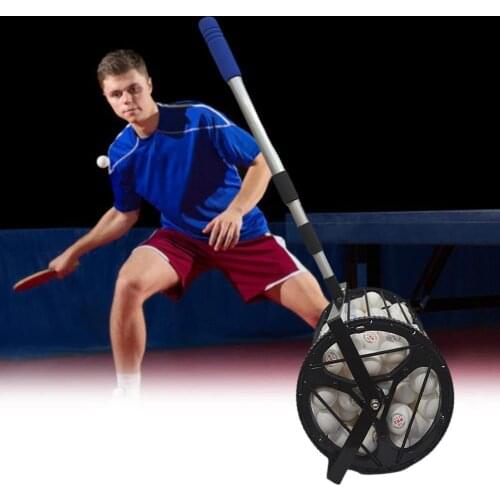 Ball Collector Mini Smooth Rolling Ball Picker Upper With 125 Tennis Balls Holding For Tennis Mesa De Ping Pong