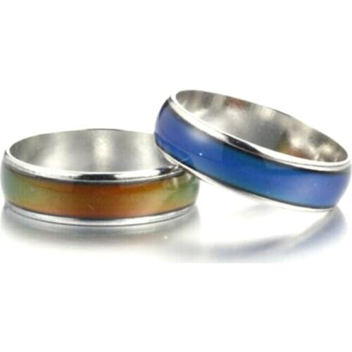 Fashion Colour Changing Temperature Mood Rings For Women Men Hot Sale Jewellery Accessories Unisex Jewellery Rings Bijoux Femme