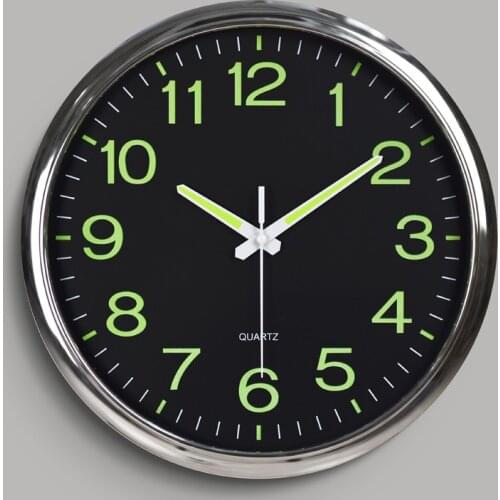 30cm Minimalist Wall Clock Modern Design Glowing in the Dark Baby Room Hanging Watch Clocks Klok Bedside Living Room Home Decor