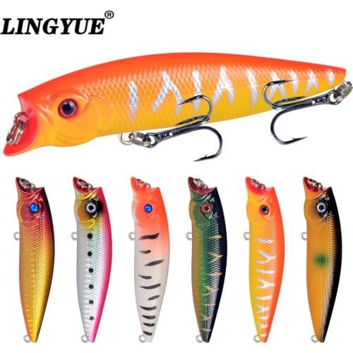 New 1pcs Topwater Popper Fishing Lures Artificial Quality Professional 9.2cm/11.5g Wobbler Hard Baits Treble Hooks Tackle Pesca