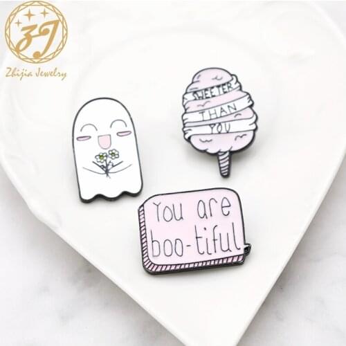 New Cute Pink Sweet Brooch Pin Zinc Alloy Jewelry Wear Enamel Quality Brooch Backpack Hat Lapel Campus Girls Jewelry Pin Gift