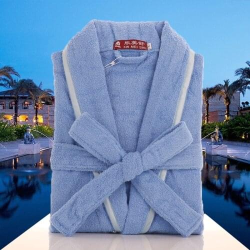 Autumn Winter Thick Robe Men Women Toweling Terry Hooded Robe Cotton Bathrobe Soft Ventilation Sleeprobe Casual Warm Homewear