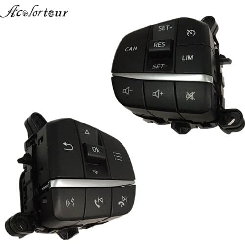 Car Steering Wheel Cruise Control Switch Music Volume Adjustment Button Speed Limited Accessories For Ford Focus mk4 2019 2020