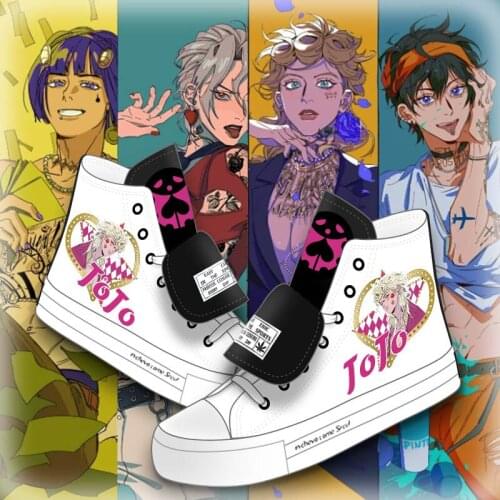 High-top Casual Canvas Shoes Anime Printing Cosplay Men/Women Flats Lovers Breathable Leisure Sneakers for Teens Students 2020