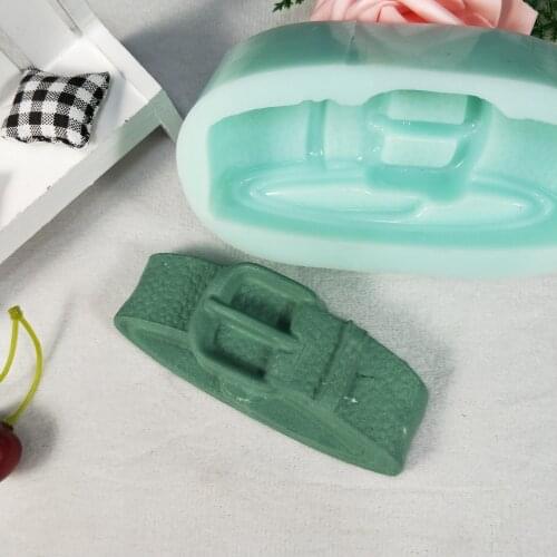 QT0252 PRZY Silicone Mold Belt Molds Mens Belt Soap Molds Gypsum Chocolate Candle Candy Mold Soap Making Clay Resin Moulds