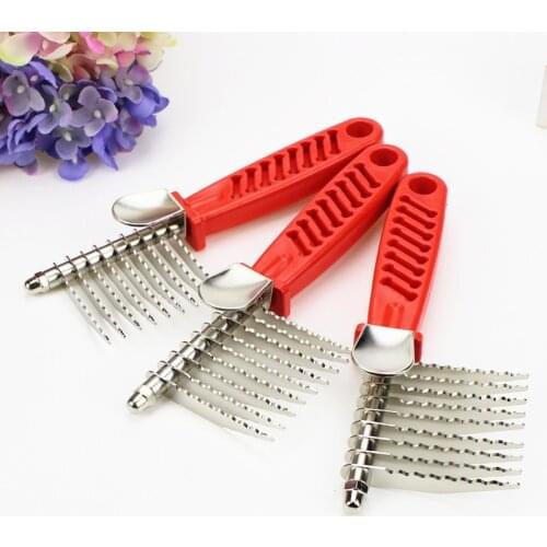 Pet Comb To Comb Hair Stainless Steel Dog Comb Pet Hair Removal Shedding Combs For Cat Dog Cleaning Grooming Tool 18Cm