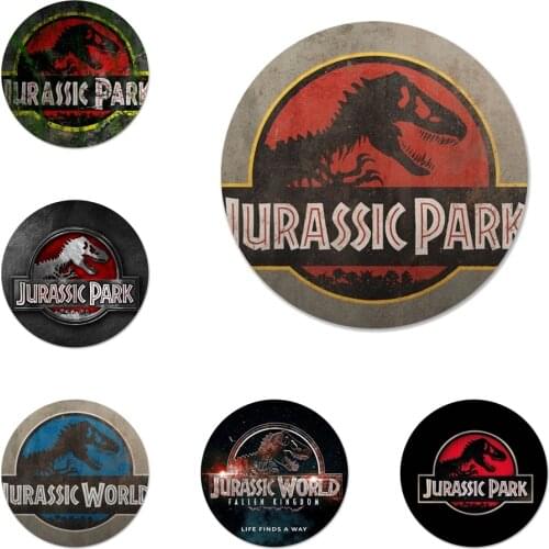 Jurassic Park dinosaur Badge Brooch Pin Accessories For Clothes Backpack Decoration gift 58mm