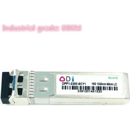 SFP 10G LC 60KM dual fiber 1310nm sfp+ 60KM cisco compatible Industrial grade SFP+ Transceiver Industrial grade -40-85 Celsius
