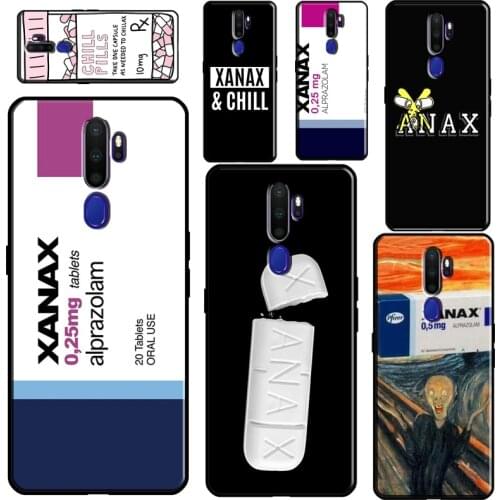 XANAX Chill Pill Phone Case For OPPO A5 A9 A31 A53 2020 A52 A72 A15 A83 A91 A1K A5S Reno2 Z Find X2 X3 Pro