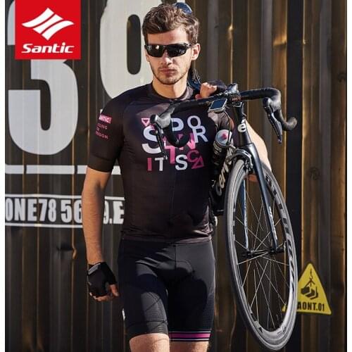 Santic New Lovers Short-Sleeved Cycling Clothes Cycling Shorts Male Road Cycling Clothes
