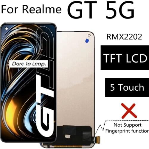6.43" TFT LCD For Realme GT 5G RMX2202 LCD Display Touch Screen Assembly Replacement Accessory