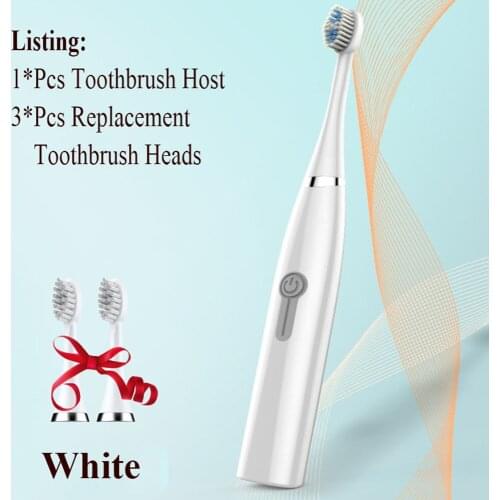 1Pcs Fashion Convenient Waterproof Sonic Electric Ultrasonic Toothbrush Brush Clean Oral Hygiene Bathroom Products