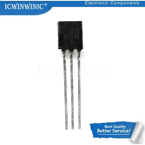 100piece BC546 BC546B TO-92 TO92 546B triode transis Transistor new original In Stock