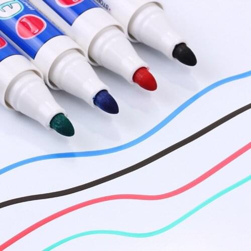 2pc Fast Dry permanent marker black Red Blue Waterproof ink Marker Art painting Pen for CD Business school office Writing
