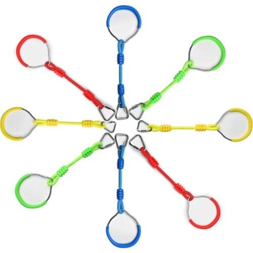 2Pcs Family Playground Equipment Backyard Gymnastic Rings Outdoor Playground Toys Family Interactive Kits Climber Accs