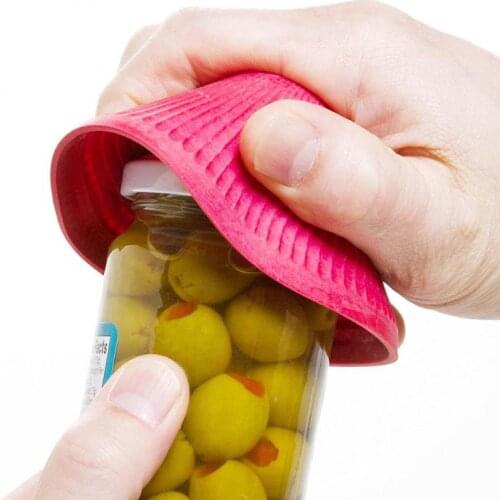 3pc Multifunctional Rubber Opener Creative kitchen gadget Anti-Skid Gripper bottle Manual open pad Cap Kitchen Jar Opener cocina
