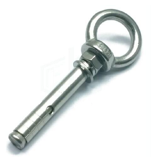 304 Stainless Steel WITH Loop / bolts Expansion Screws With RING M10*100MM 6pcs