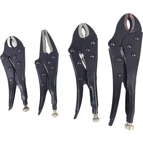 Locking Pliers Gourd Mouth Straight Jaw Lock Mole Plier High Carbon Steel Wear Resistant Vise Grip Clamping Hand Tools