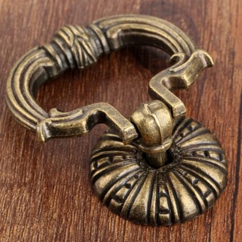 80*57mm Door Cupboard Drawer Kitchen Pull Knob Antique Furniture Handles Cabinet Knobs and Handles Furniture Hardware with Screw