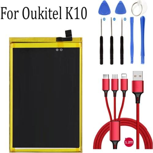 11000mAh battery for Oukitel K10 battery batteries+USB cable+toolkit