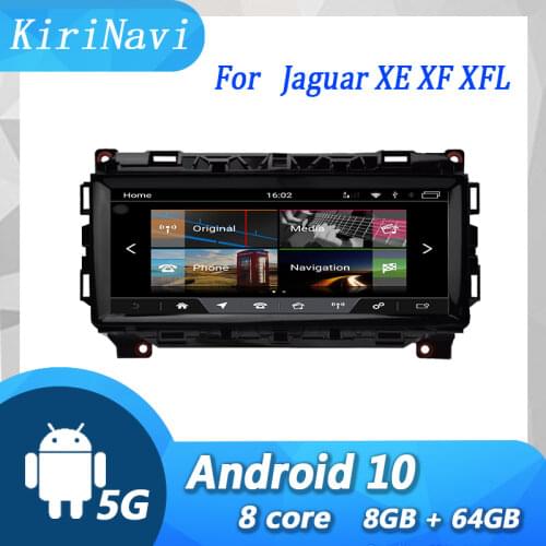 KiriNavi 10.25" Android 9.0 Auto Radio Automotivo Head Unit For Jaguar XE XF XFL Car Dvd Player Auto GPS 4G BT Stereo 2016-2019