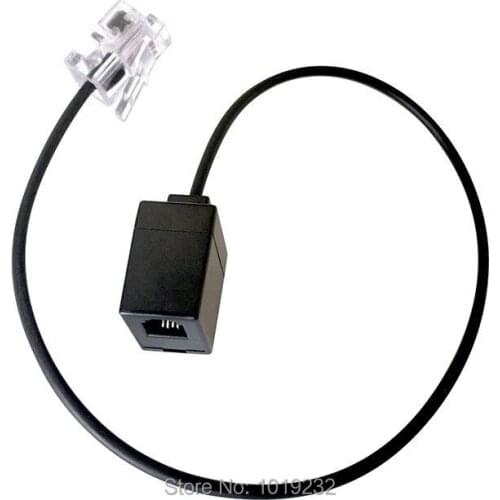 Free Shipping Telephon handset/Headset Extension RJ9 Modular Male Plug to Female Socket Adapter Cable