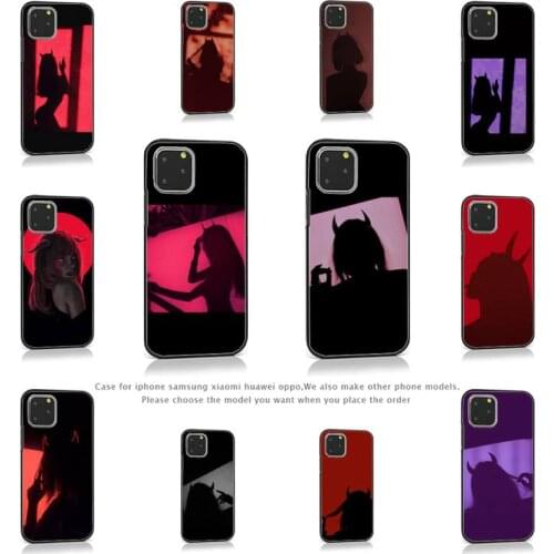 Devil sexy cartoon art Lovely Girl Phone Case for iPhone 7 8 11 12 Pro X XS Max XR Samsung A S 10 20 50 Plus pro Cover Funda