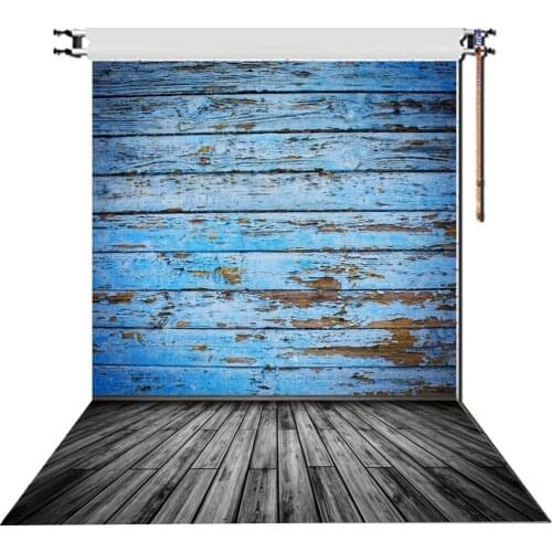 Planks Backdrop Dark Blue and Black Wooden Board Photography Background Holiday Celebration Party Decor Photo Booth Studio Prop