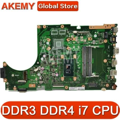 For ASUS X756UAM X756UAK X756UA Mainboard Motherboard i7 CPU GMA GPU DDR3 90NB0A00-R00060