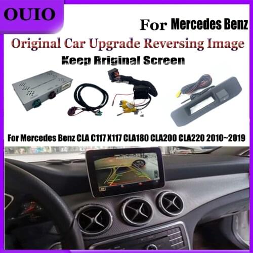 HD Front rear camera|For Mercedes Benz CLA C117 X117 CLA180 CLA200 CLA220 2010~2019 Original screen reversing camera Adapter