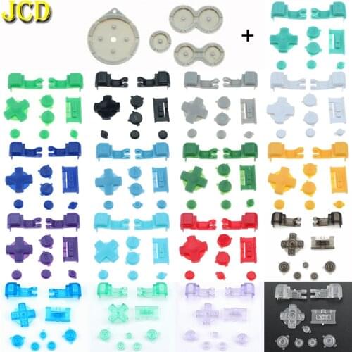 JCD Colorful Button Keys Set For GameBoy Advance SP GBA SP Full Set R L A B D-Pad Buttons + Rubber Conductive Button