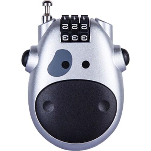 Motorcycle Helmet Code Combination Lock Retractable Steel Cable Wire Security