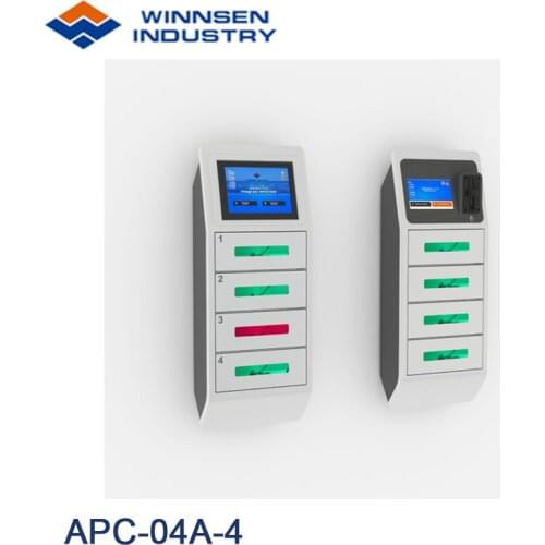 Commercial Winnsen Free Fast Charge Mobile Power Charger with 4 Electronic Lockers for Restaurant Airport
