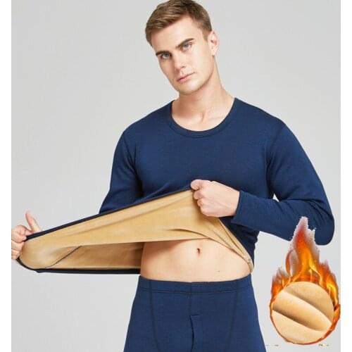 Winter long johns thermal underwear set for men thermo lingerie mens Comfort underwear warm Thicken underpants undershirts
