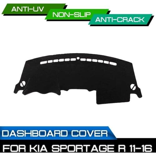Car Dashboard Mat for KIA Sportage R 2011 2012 2013 2014 2015 2016 Anti-dirty Non-slip Dash Cover Mat UV Protection Shade