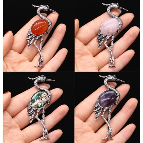 Fashion Delicate Brooches Antique Silver Alloy Bird Shape Brooches for Women Party Dress Coat Pin Jewelry Gifts Accessories