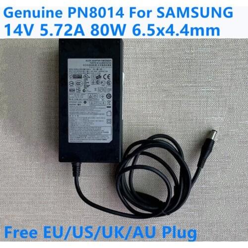 Genuine 14V 5.72A 80W PN8014 AC/DC Power Adapter For SAMSUNG TA750 S27A950D BN44-00455A LT27A950 LT27A750 LCD Monitor Charger
