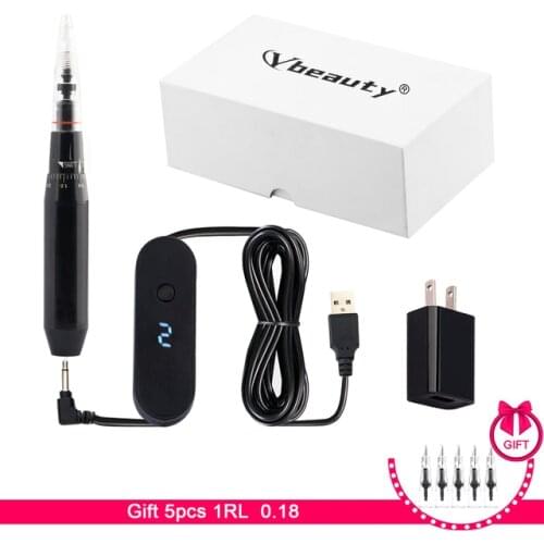 Tuffking Professional Permanent Makeup Machine Rotary Pen Tattoo Machine Pen For Eyebrow Eyeliner Lip MTS Machine Tattoo Kits