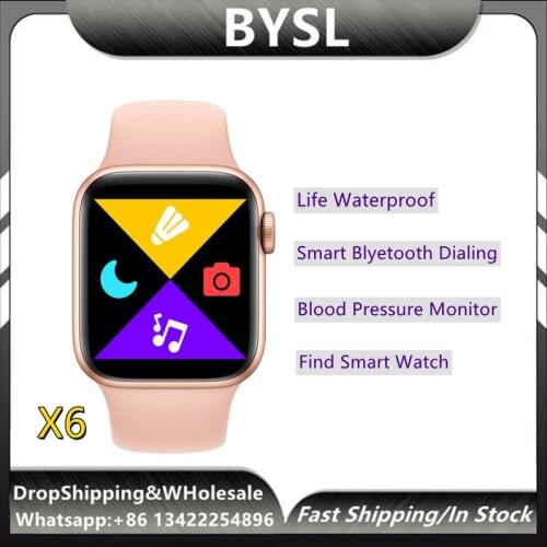 X6 1.44inch Smart Watch 2020 Bluetooth Call ECG Heart Rate Monitor Fitness Tracker Smartwatch for Apple Huawei Xiaomi Watch