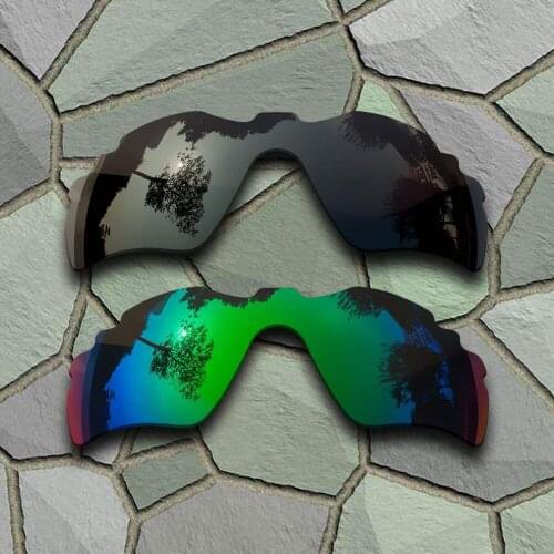 Grey Black&Jade Green Sunglasses Polarized Replacement Lenses for Oakley Radar Path Vented