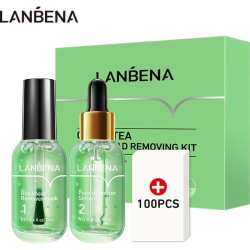 LANBENA Blackhead Remover Serum Black Head Removal Face Mask Skin Care Facial Beauty Shrink Pores Treatment Shrinks Pore Essence