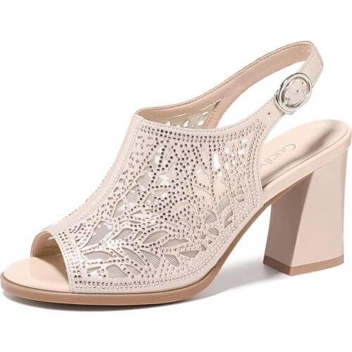 Fish Mouth Thick Heel Sandals One-Line Buckle Solid Color WomenS Shoes Waterproof Platform WomenS Shoes